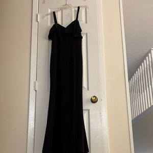 Lulu's Black Strapless Dress